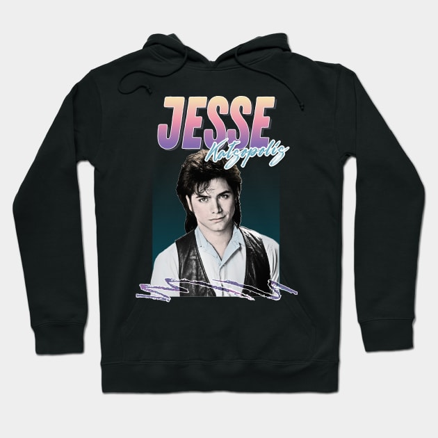 Jesse Katsopolis Full House 90s Styled Aesthetic Design Hoodie by DankFutura